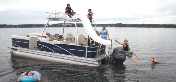 Family pontoon outing