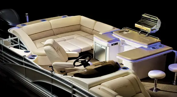 luxury pontoon boat