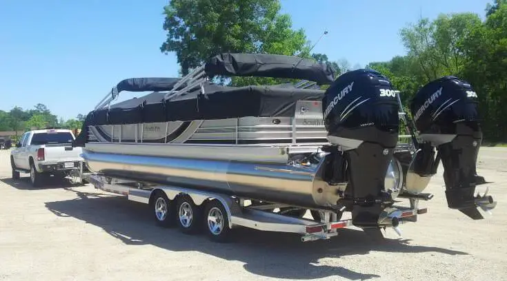 towing a pontoon boat