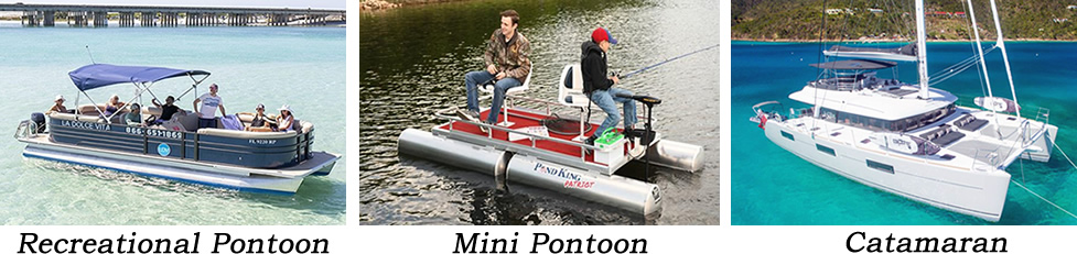 3 types of pontoon boat