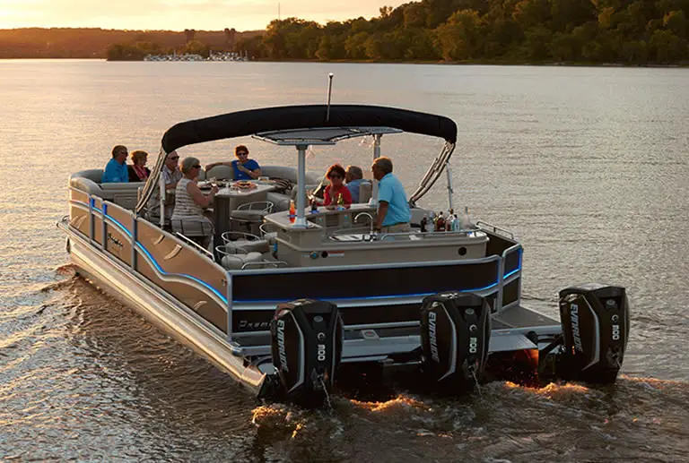 A pontoon boat being the best