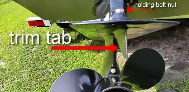 Trim tab location