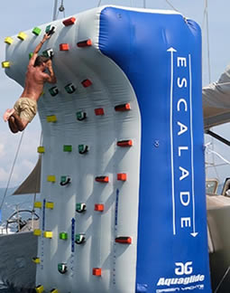 Inflatable climbing wall