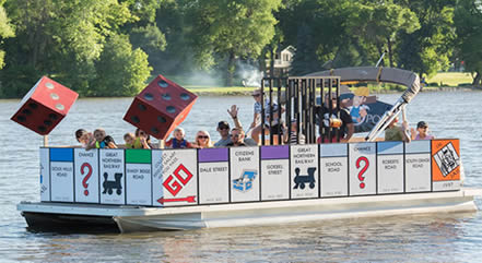Monopoly carnival pontoon boat